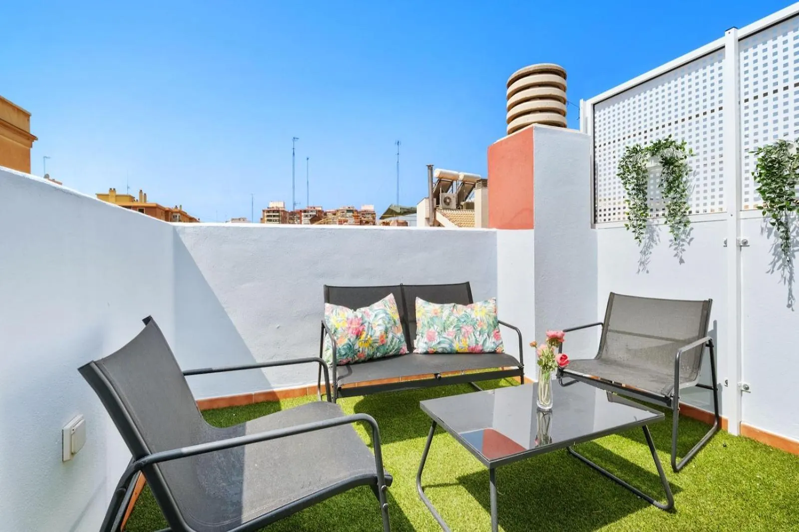 Apartamento Terraza Privada 2D Malaga Centro Spagna